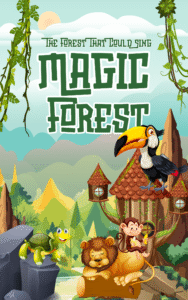 Green and Brown Illustrative Magic Forest Children's Book Cover