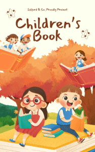 Orange And Green Illustrated Children's Book Cover